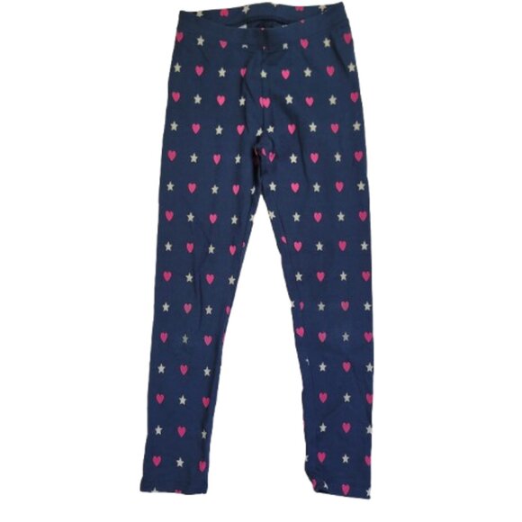 Spotted Zebra Leggings Girl Striped Heart/Star Print - Picture 2 of 14